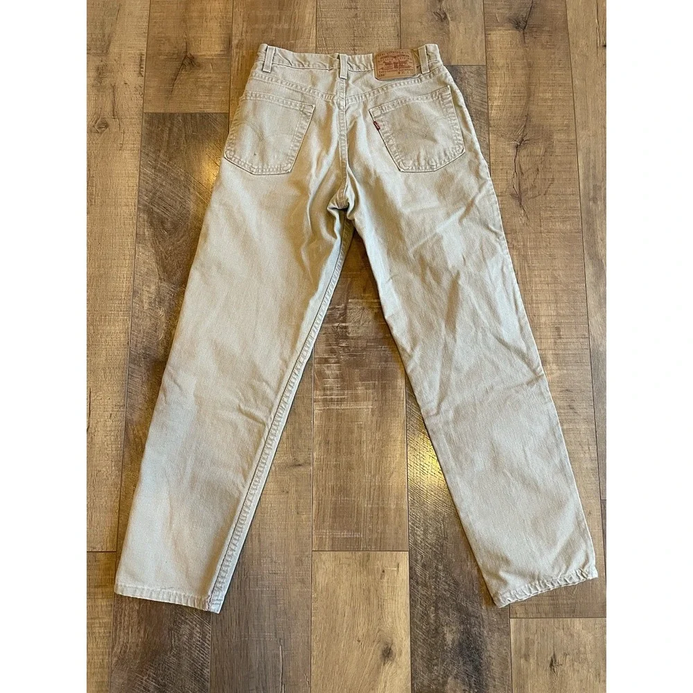 LEVIS Tan JEAN 505 31x32 REGULAR STRAIGHT COTTON DENIM RED TAB US MADE